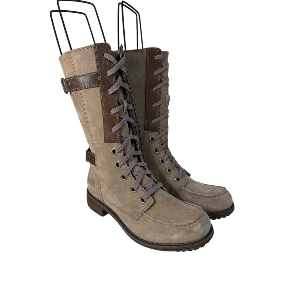 The North Face Bridgeton Lace Beige boots Women's Size 7 No Box - Picture 3 of 5